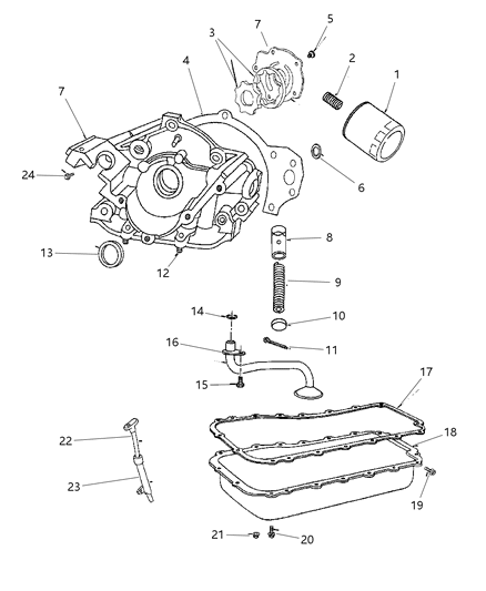 1997 Chrysler Concorde Engine Oiling Diagram 2