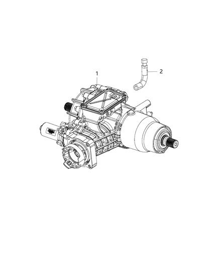 2017 Chrysler 200 Vent-Axle Diagram for 52123676AA