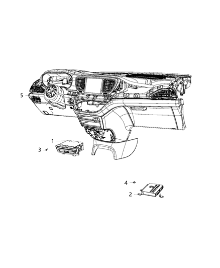 2018 Chrysler Pacifica Module-Video Diagram for 68376134AE