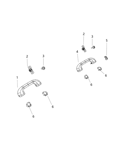 2021 Jeep Cherokee Coat Hooks And Pull Handles Diagram