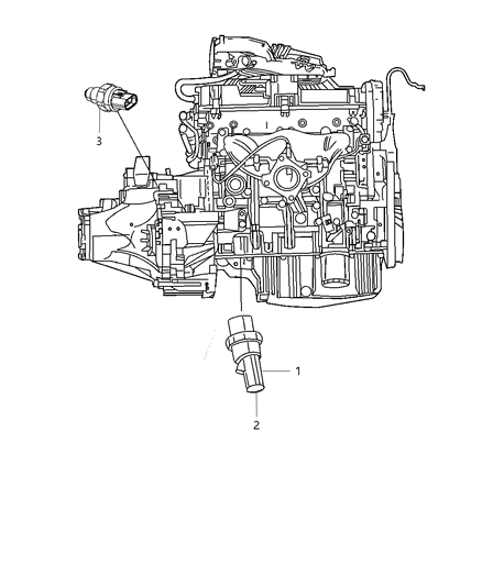 2012 Dodge Journey Switch-Oil Pressure Diagram for 68096446AA