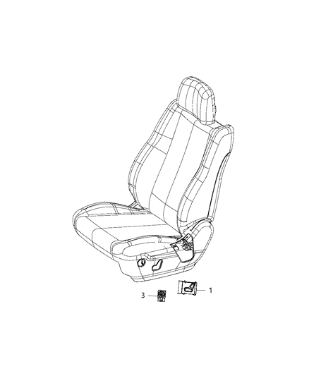 2021 Jeep Grand Cherokee Switches - Seats Diagram