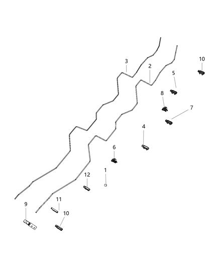 2019 Ram 4500 Brake Tubes And Hoses, Body Diagram 2