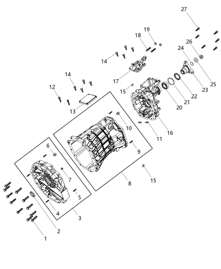 2009 Dodge Challenger Sleeve-Selector Shaft Diagram for 68028429AA