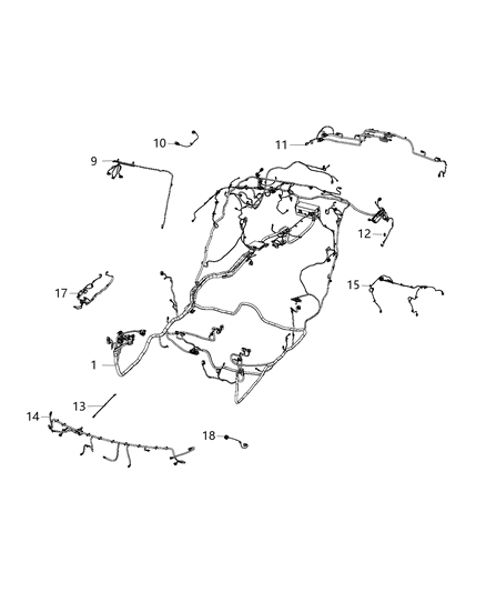 2018 Chrysler 300 Wiring-Jumper Diagram for 68305295AC