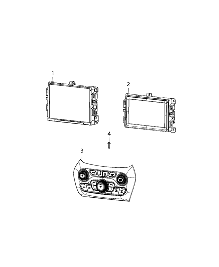 2021 Jeep Cherokee Radio-Multi Media Diagram for 68474414AC