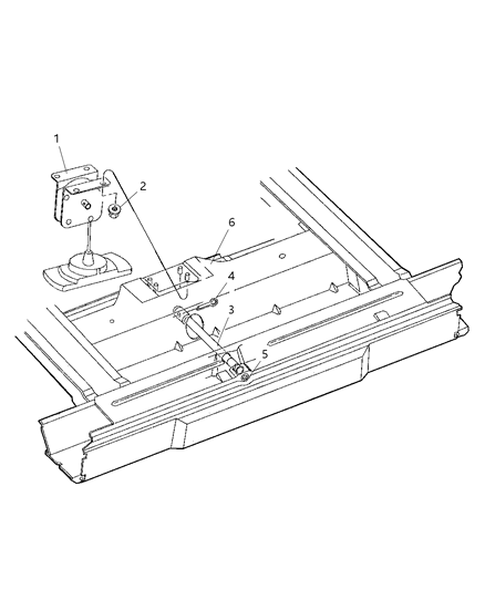 2002 Dodge Ram Wagon WINCH-Spare Tire Carrier Diagram for 55347454AA