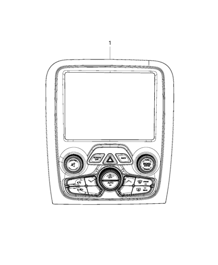 2016 Dodge Viper Switches, A/C And Heater Control Diagram