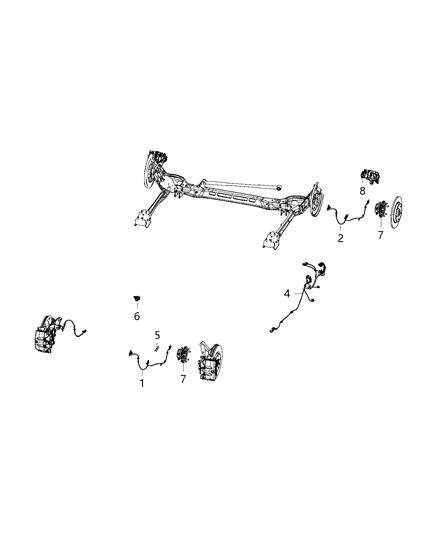 2018 Dodge Grand Caravan Sensors, ABS Brake Diagram