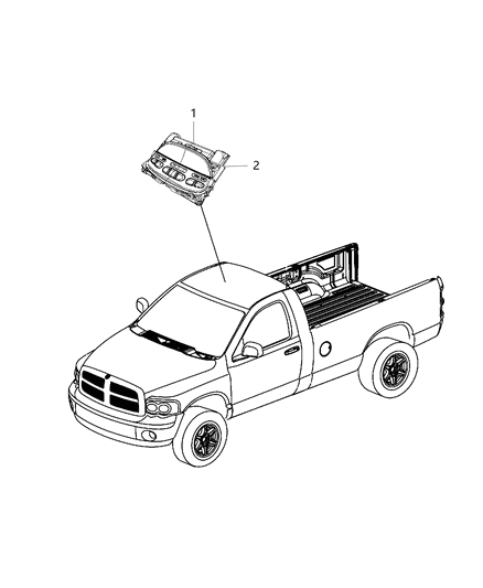 2017 Ram 5500 Modules, Overhead Diagram