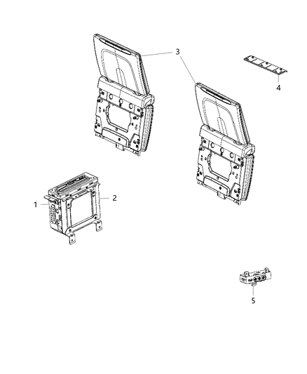 2021 Jeep Grand Cherokee DVD & Video System Diagram 1