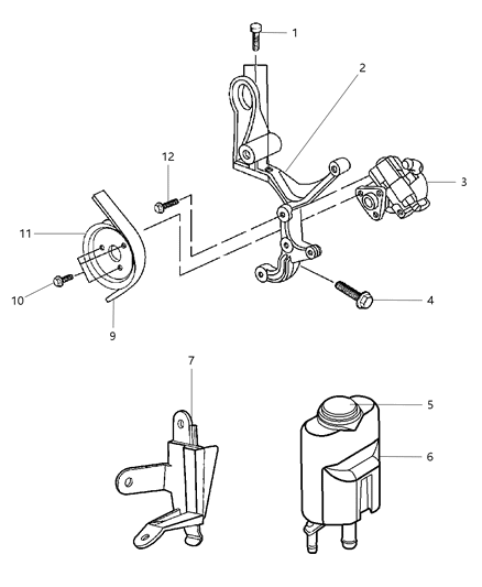 2000 Jeep Grand Cherokee Power Steering Pump Diagram 1