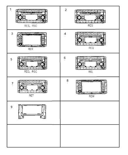 2007 Jeep Wrangler Radio-AM/FM With Cd Diagram for 5107095AG