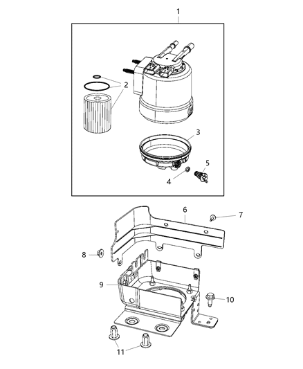 2021 Jeep Gladiator O Ring Diagram for 68436635AA