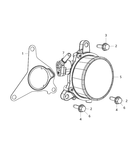 2019 Jeep Renegade Pump-Vacuum Diagram for 68439102AA