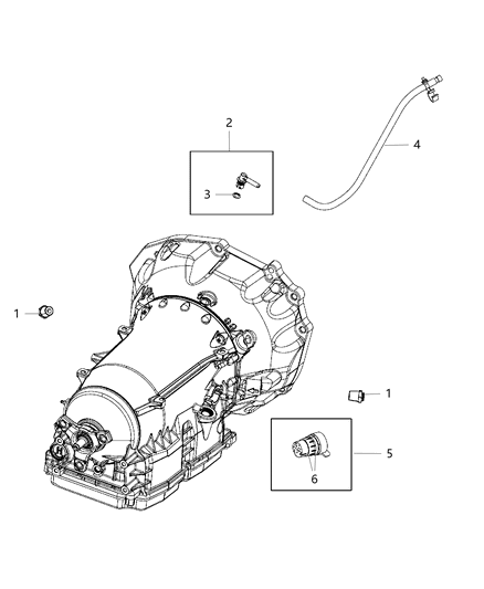 2014 Dodge Challenger Sensors, Vents And Quick Connectors Diagram