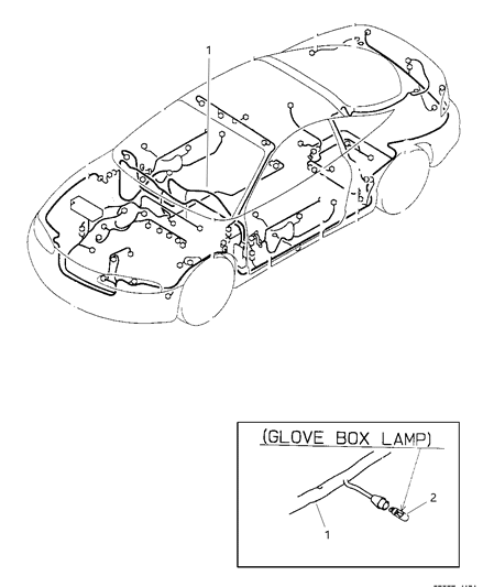 1997 Chrysler Sebring Coupe Wiring - Instrument Panel Diagram