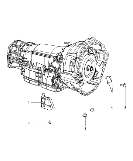 2011 Jeep Grand Cherokee Shield-Transmission Dust Diagram for 53034177AA