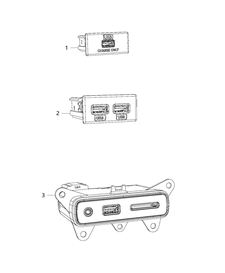 2016 Dodge Durango Lighter-Hub Diagram for 68289895AA