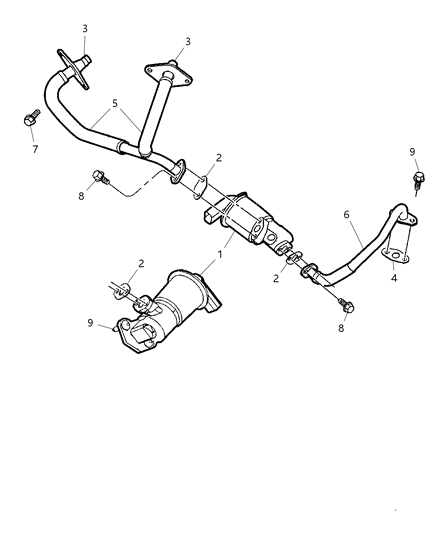 2006 Dodge Stratus EGR Valve & Related Diagram