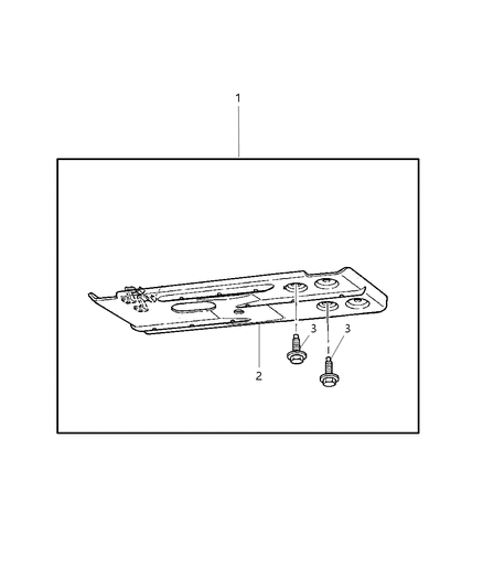 2006 Dodge Ram 1500 Skid Plate Package - Front Diagram