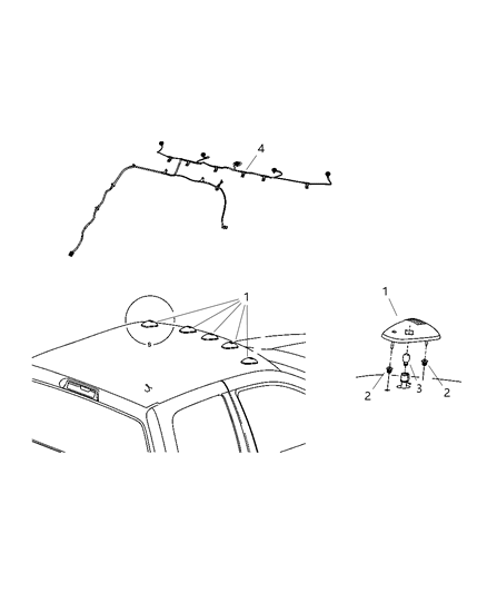 2007 Dodge Ram 2500 Cab Roof Clearance Lamps Diagram