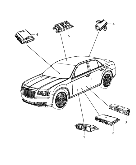 2011 Chrysler 300 Module-Heated Seat Diagram for 68058077AD