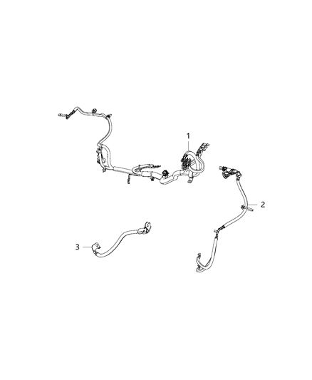 2019 Jeep Cherokee Battery Positive Cable Diagram for 68347357AA