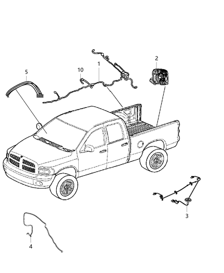 2018 Ram 2500 Wiring-Chassis Diagram for 68342513AD