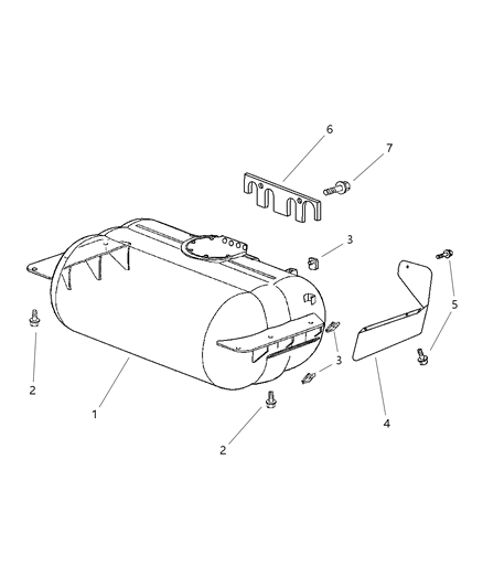 1999 Dodge Ram Van Fuel Cylinder Diagram