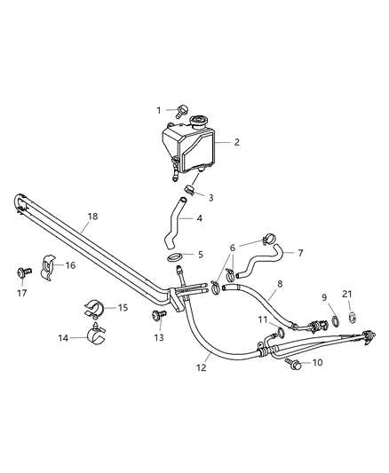 2008 Dodge Sprinter 2500 Power Steering Hoses Diagram 2