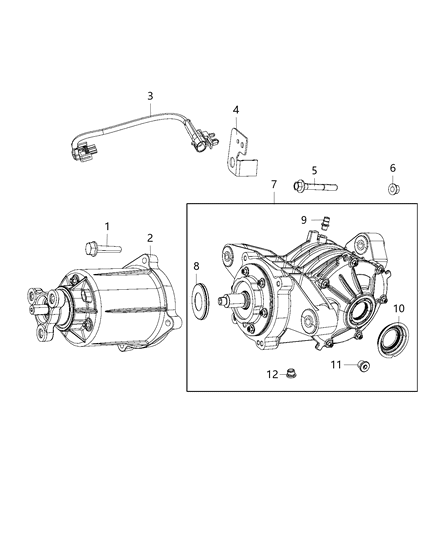 2017 Dodge Journey Axle Assembly Diagram