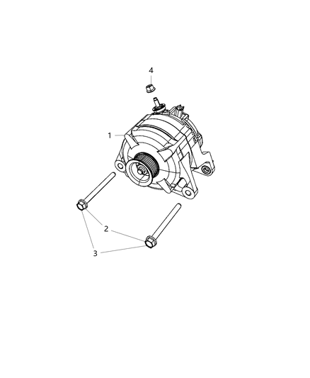 2018 Ram 3500 Pickup Generator/Alternator Diagram 1