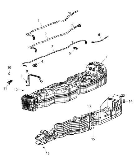 2021 Jeep Wrangler Clip-Fuel Bundle Diagram for 68464652AA