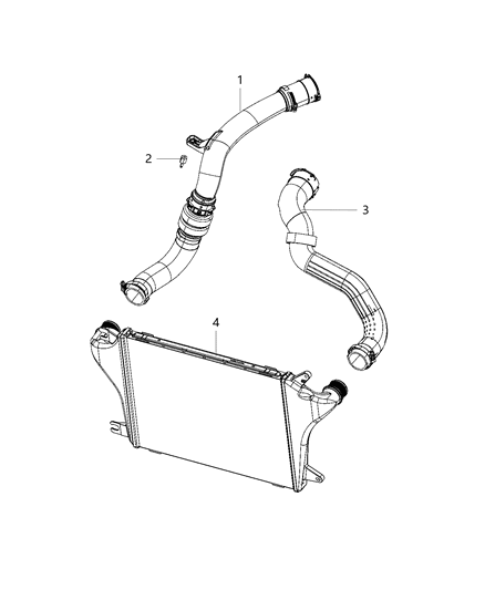 2021 Jeep Wrangler Charge Air Cooler Diagram 3