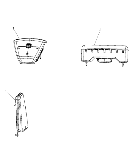 2009 Dodge Journey Air Bags Front Diagram