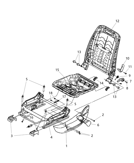 2010 Dodge Charger Cover-Close-Out Diagram for 1AP331D5AA