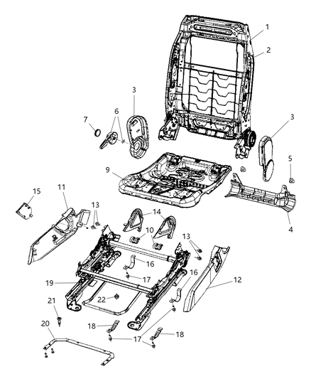 2010 Dodge Caliber Shield-INBOARD Diagram for 1EP25XDVAA