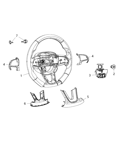 2016 Dodge Challenger Wheel-Steering Diagram for 5XR381X9AA