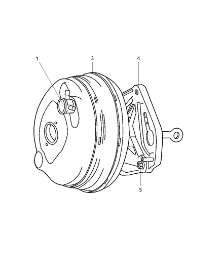 2002 Jeep Liberty Booster, Power Brake Diagram