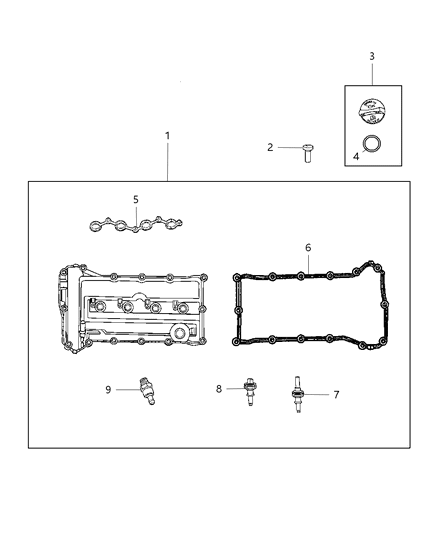 2010 Dodge Journey Cylinder Head & Cover Diagram 5