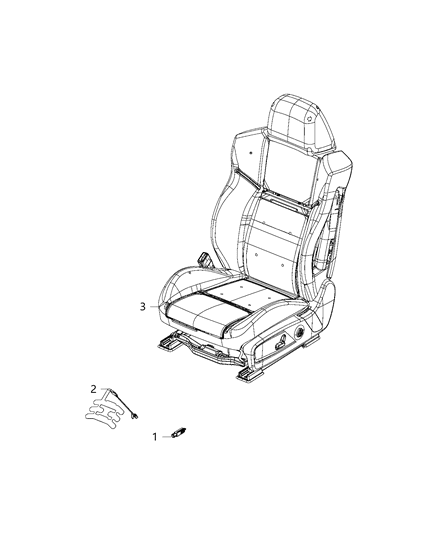 2018 Dodge Challenger Sensor, Seat Position Diagram