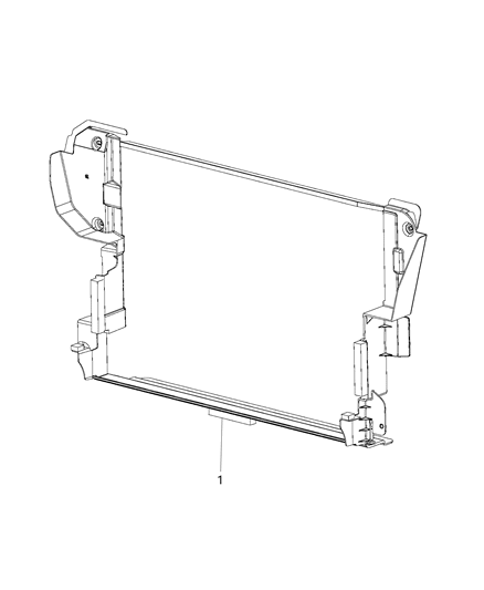 2015 Ram ProMaster 3500 Radiator Seals, Shields, Baffles, And Shrouds Diagram