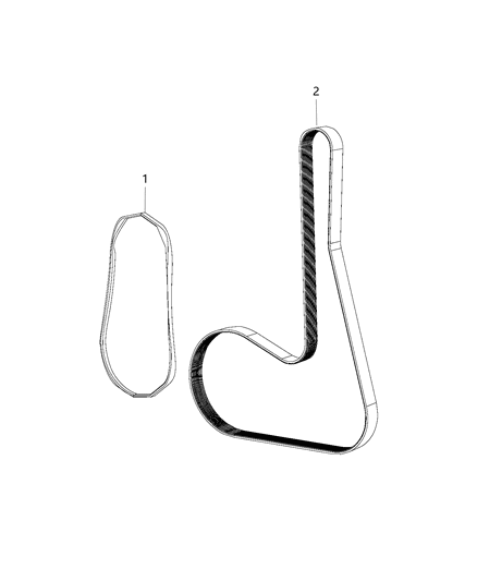 2020 Ram 1500 Belt-SERPENTINE Diagram for 5281514AA