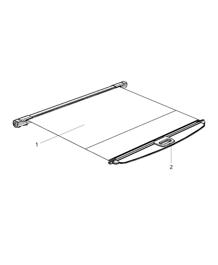 2013 Dodge Durango Cover-Security Cargo Diagram for 1HH98DX9AB