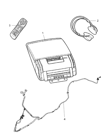 2010 Dodge Charger DVD & Video System Diagram