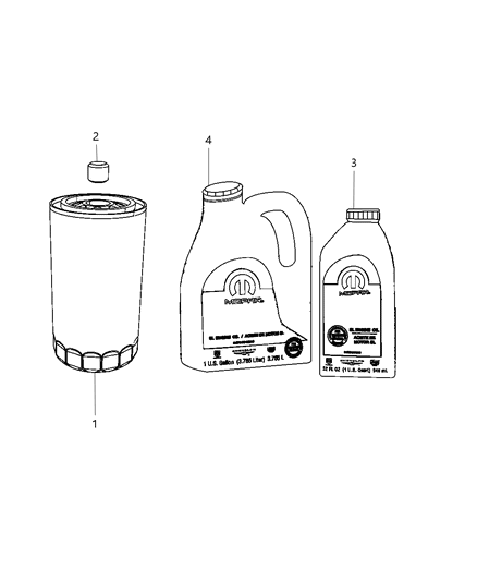 2010 Dodge Ram 3500 Engine Oil Filter, Adapter And Engine Oil Diagram