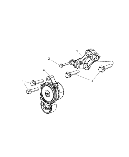 2011 Jeep Grand Cherokee Pulley & Related Parts Diagram 1