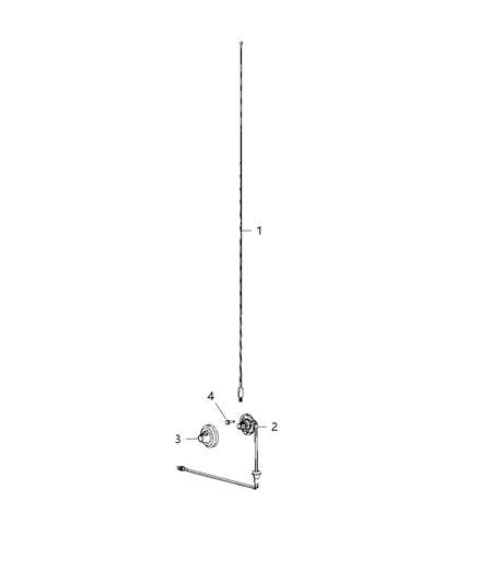 2021 Jeep Wrangler Antenna, Radio, Satellite, GPS and Cellular Diagram 1