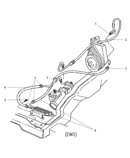 2002 Dodge Ram 3500 Power Steering Hoses Diagram 2